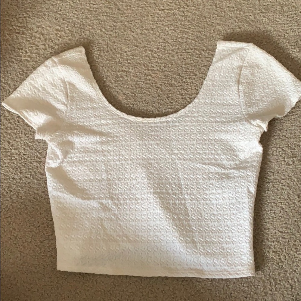 White crop top